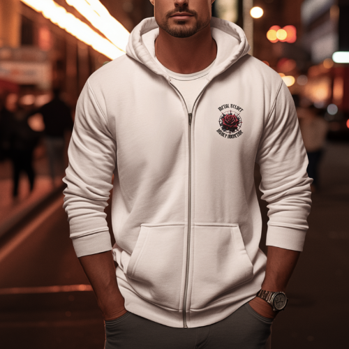 Skull Zippered Hoodie image 2