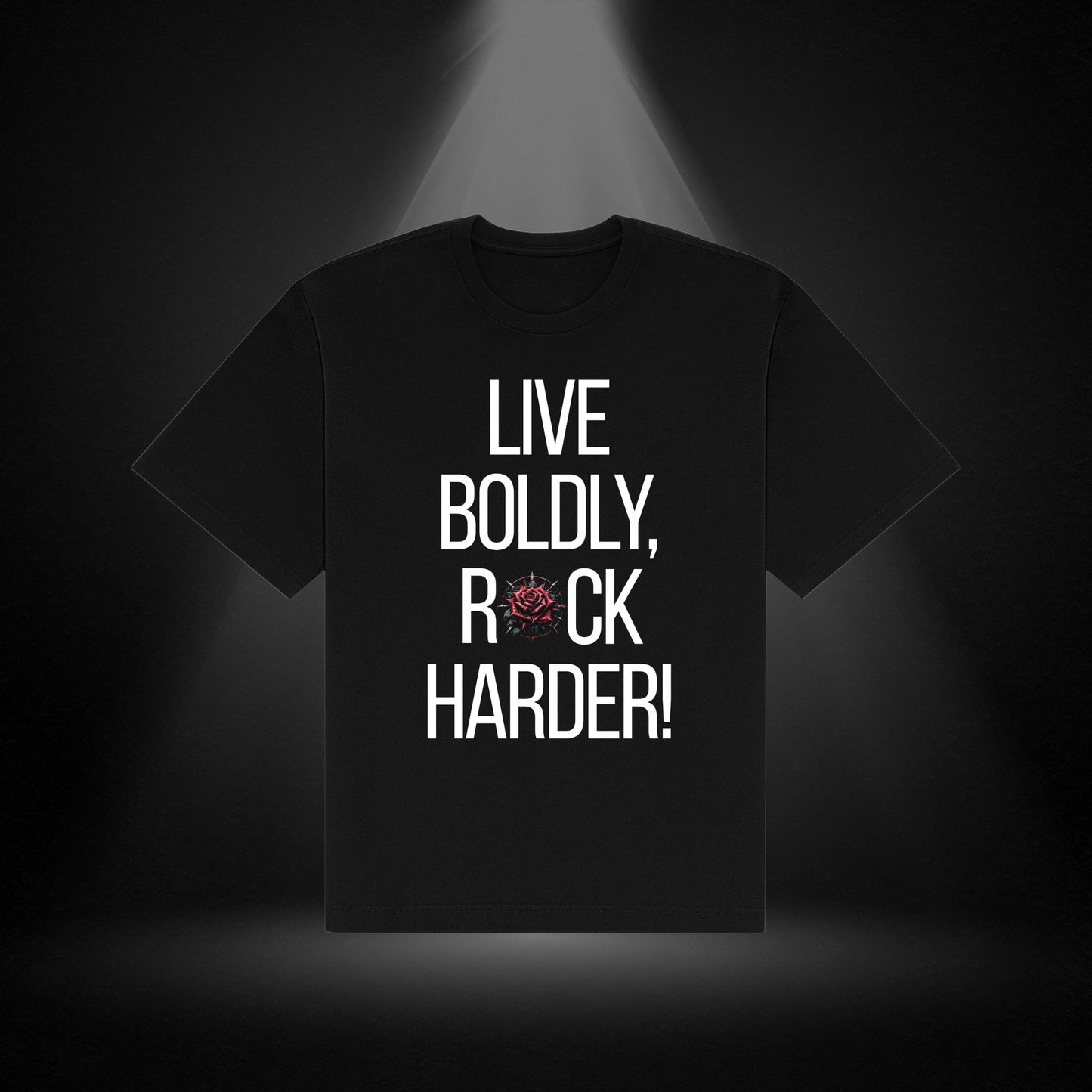Live Boldly Rock Harder Tee