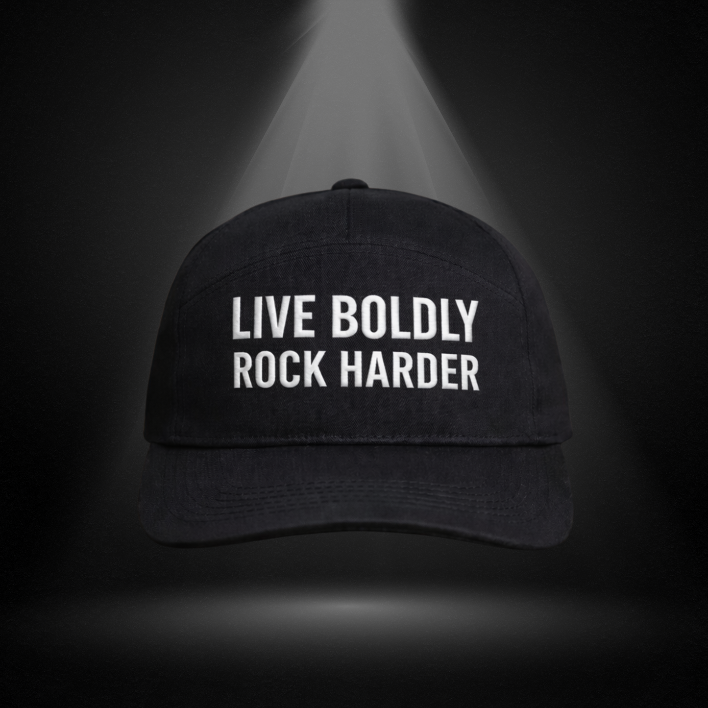 Live Boldly Rock Harder Cap